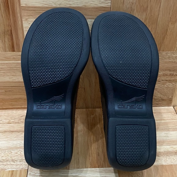 COPY - DANSKO Mary Janes Perforated Butterfly Black Clogs Size 37 US6.5-7 - Picture 7 of 12